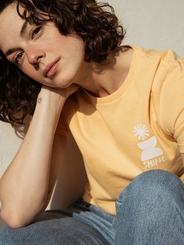 Kultgut Shirt 'Shine'‌‌‌‌‌‌‌‌‌‌ in Gelb