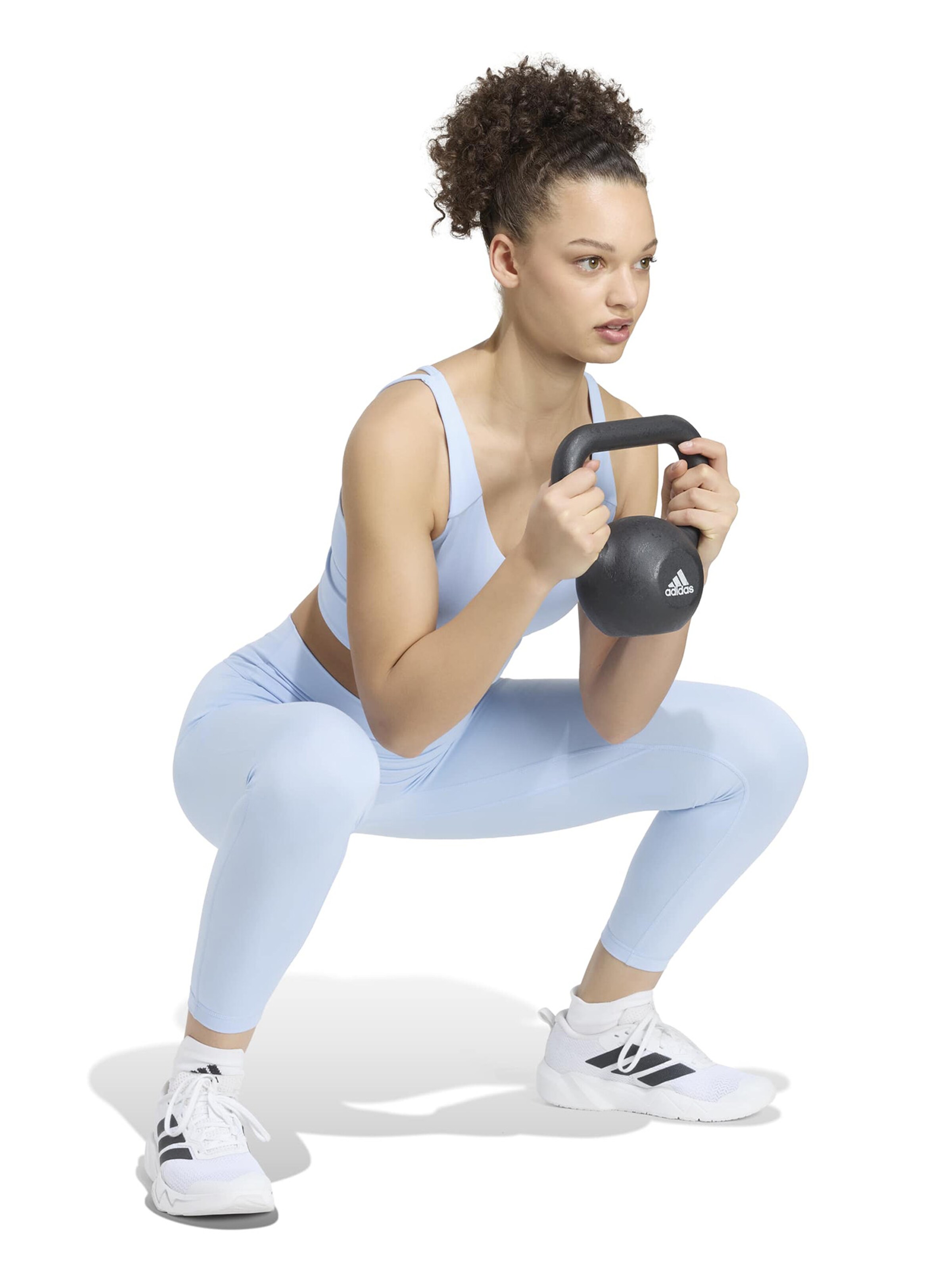 ADIDAS PERFORMANCESkinny Sportske hlače 'Studio All Me' - plava boja