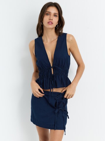 Pull&Bear Topp i blå: framsida