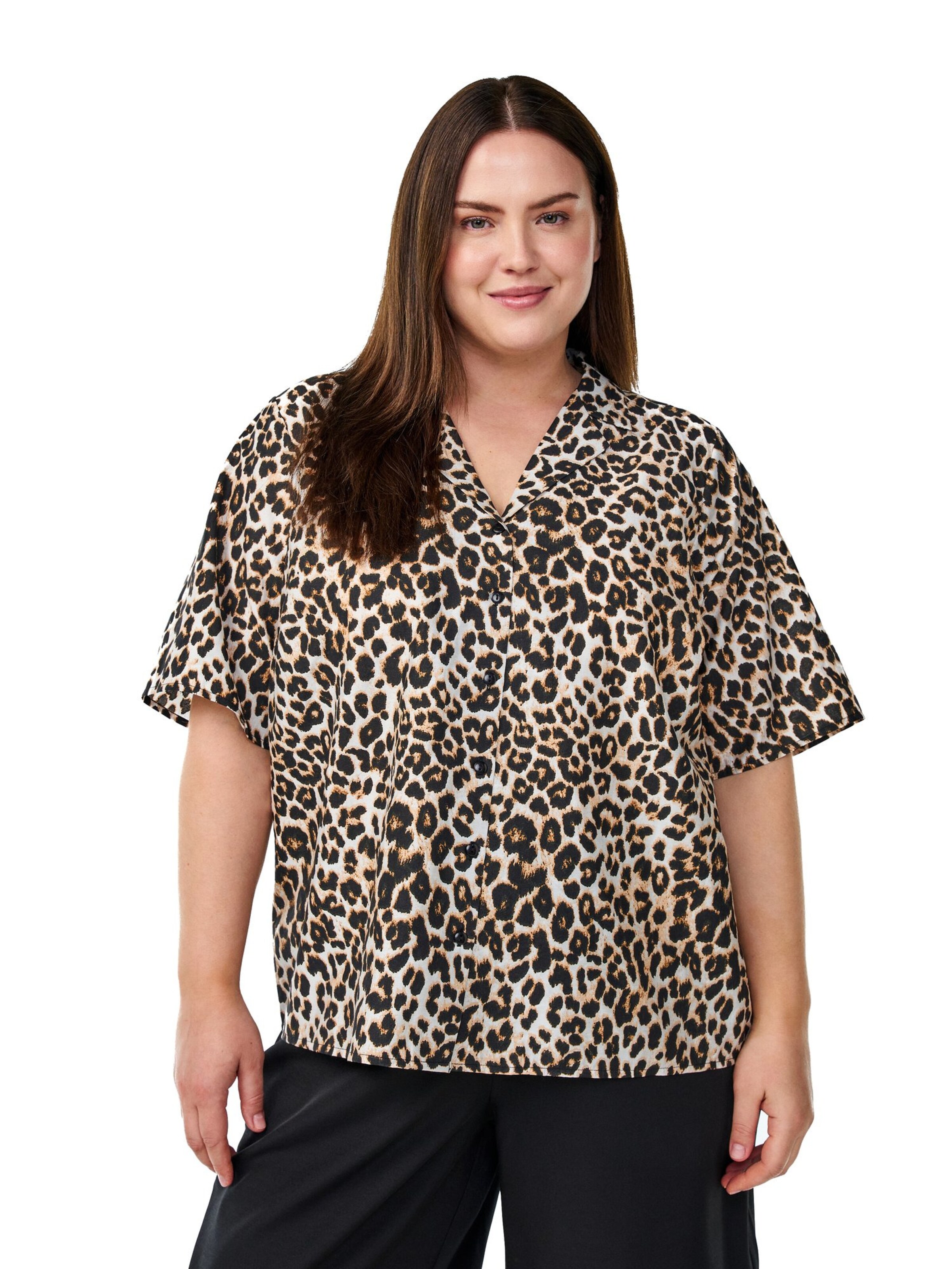 Zizzi Bluse 'Eclaru' in Beige: Vorderseite