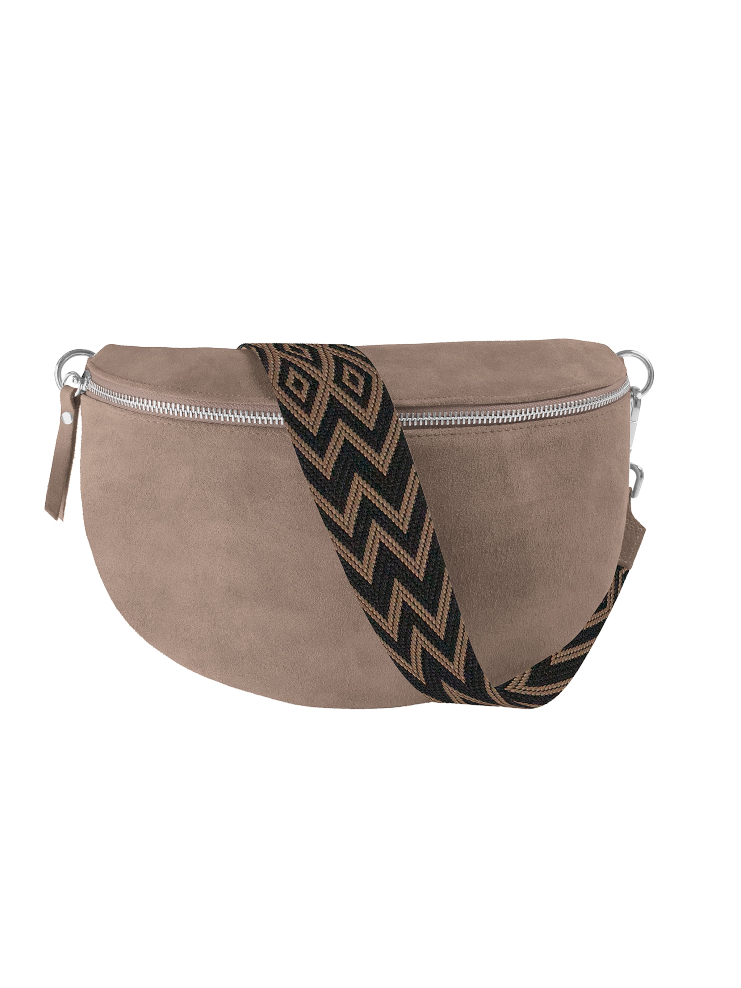 lePelou Gürteltasche 'NOA large'‌‌‌‌‌ in Grau: Vorderseite