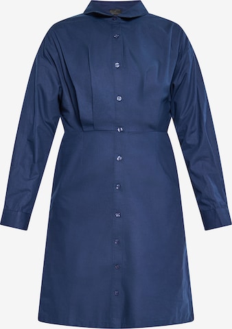 DreiMaster Klassik Shirt Dress in Blue: front