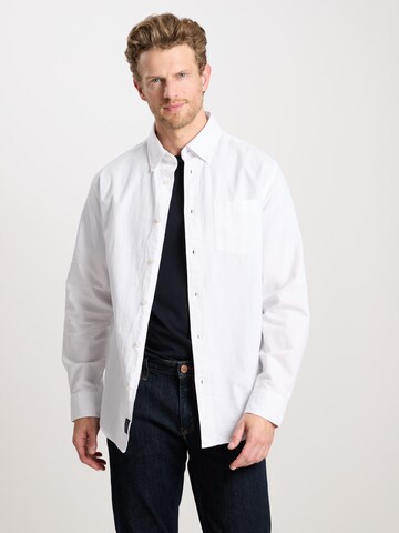 CROSS JEANS Regular Fit Hemd ' 35451 ' in Weiß: Vorderseite
