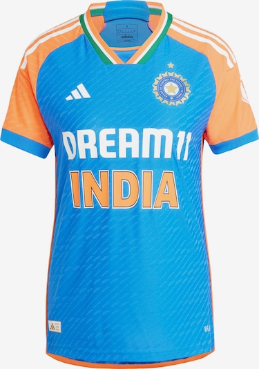 ADIDAS PERFORMANCE Funktionsshirt 'India Cricket T20I' in azur / grün / orange / weiß, Produktansicht