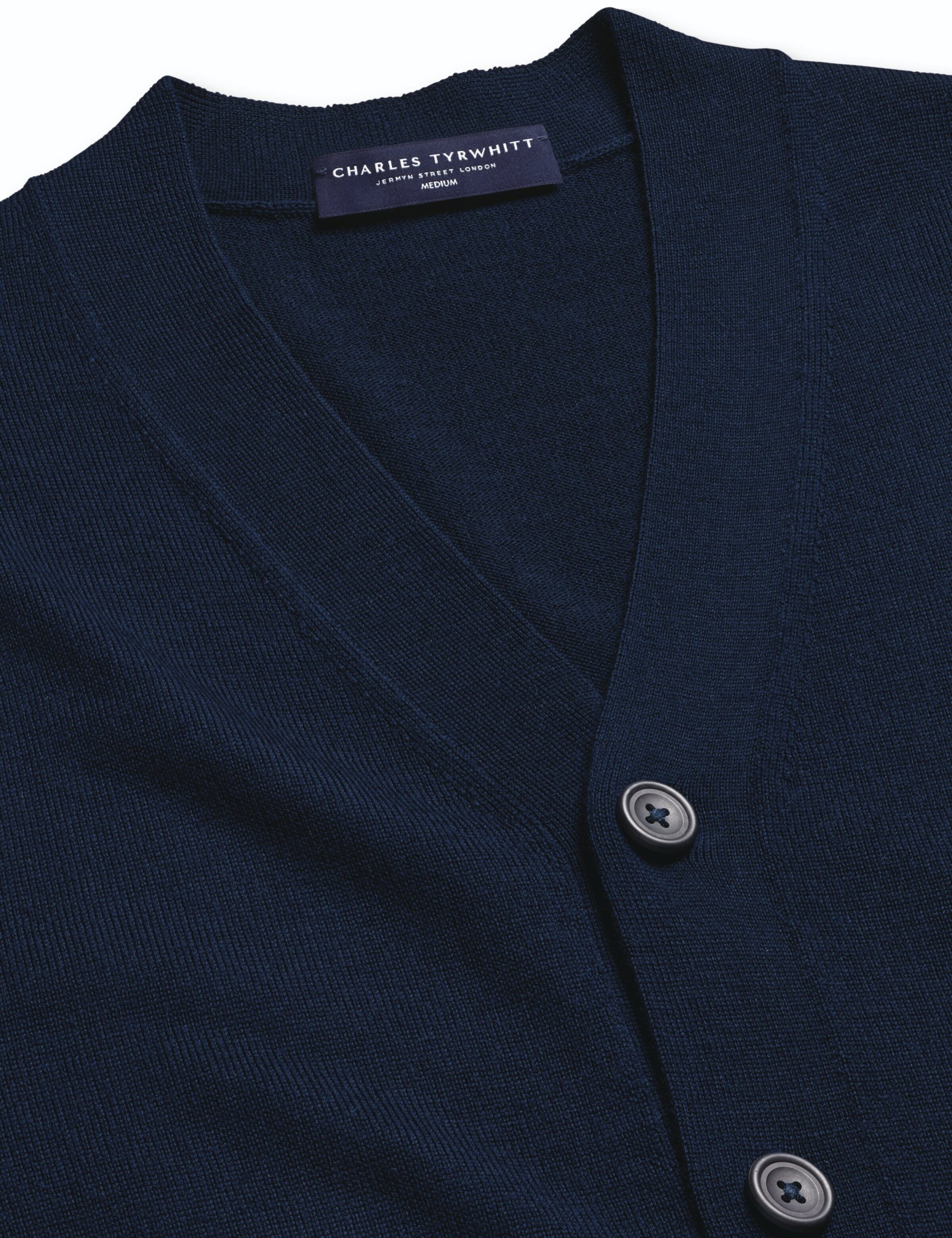 Charles Tyrwhitt Strickjacke in Blau: Vorderseite