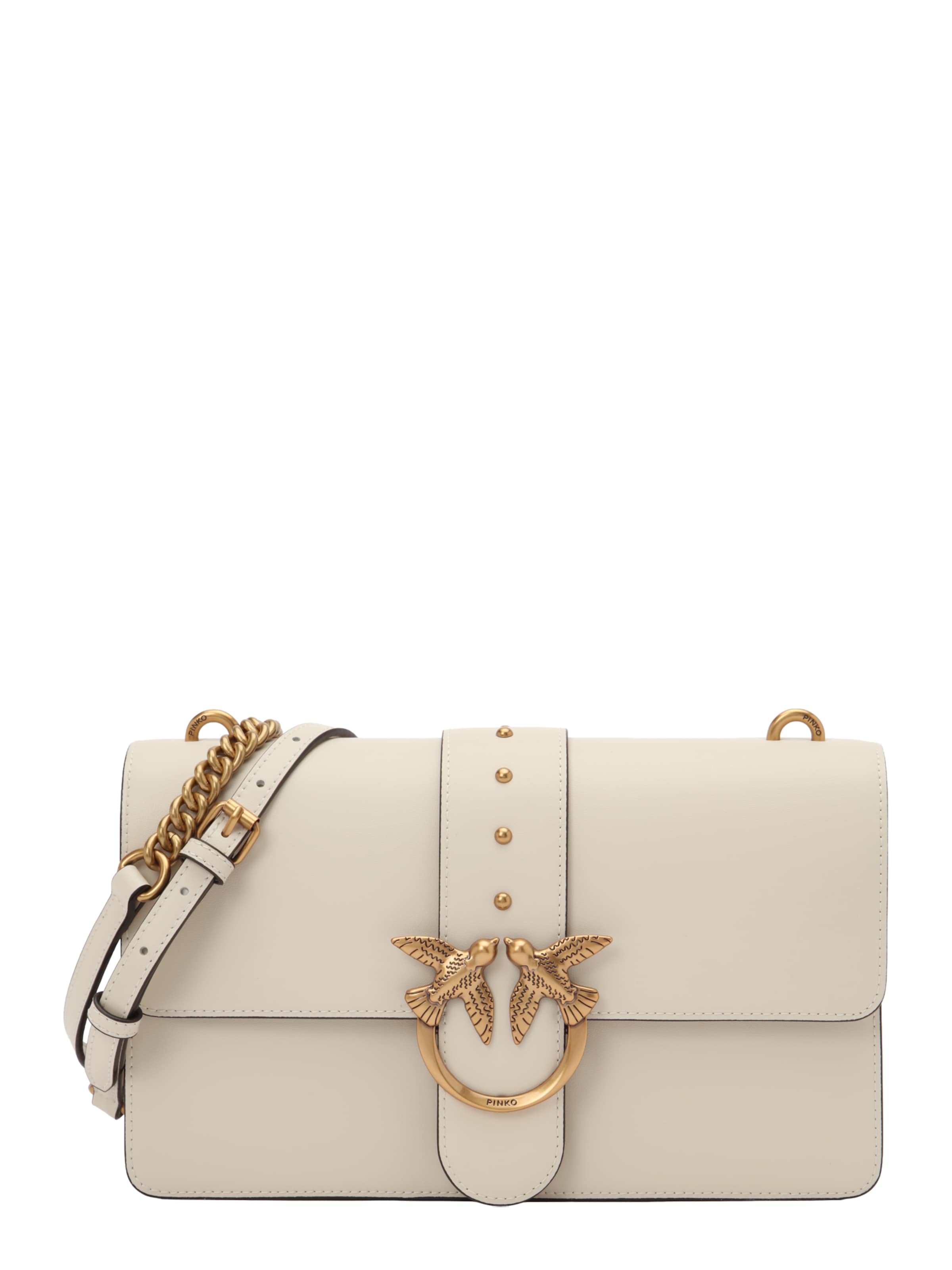 PINKO - Bolso de hombro 'Love' en blanco: frente