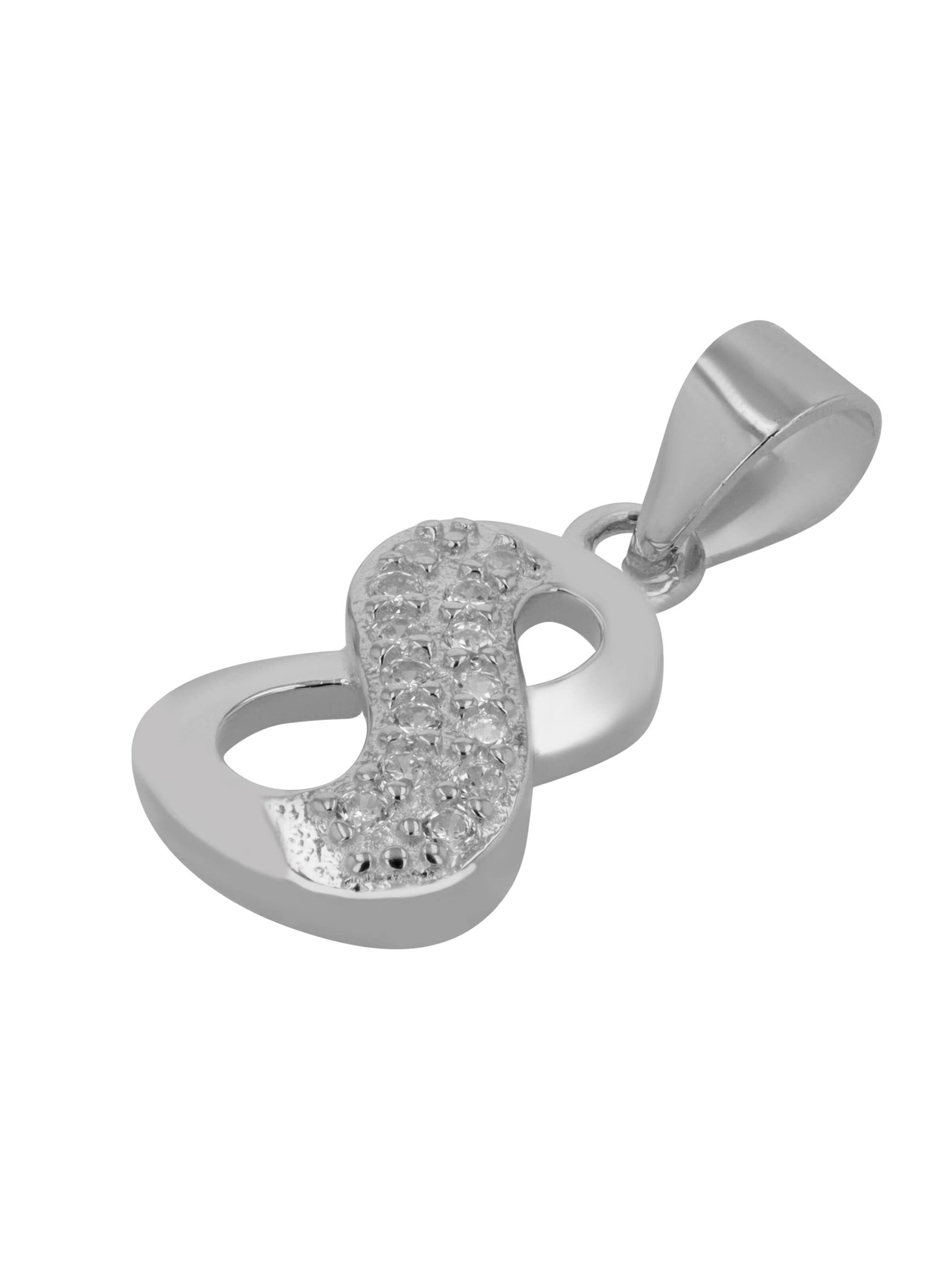 Akzent Pendant '"Davina" aus 925 Sterlingsilber, rhodiniert, langlebig' in Silver: front