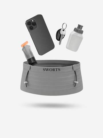 SWORTS Sportgürtel 'Tube Run'‌‌‌‌‌‌‌‌‌‌ in Grau