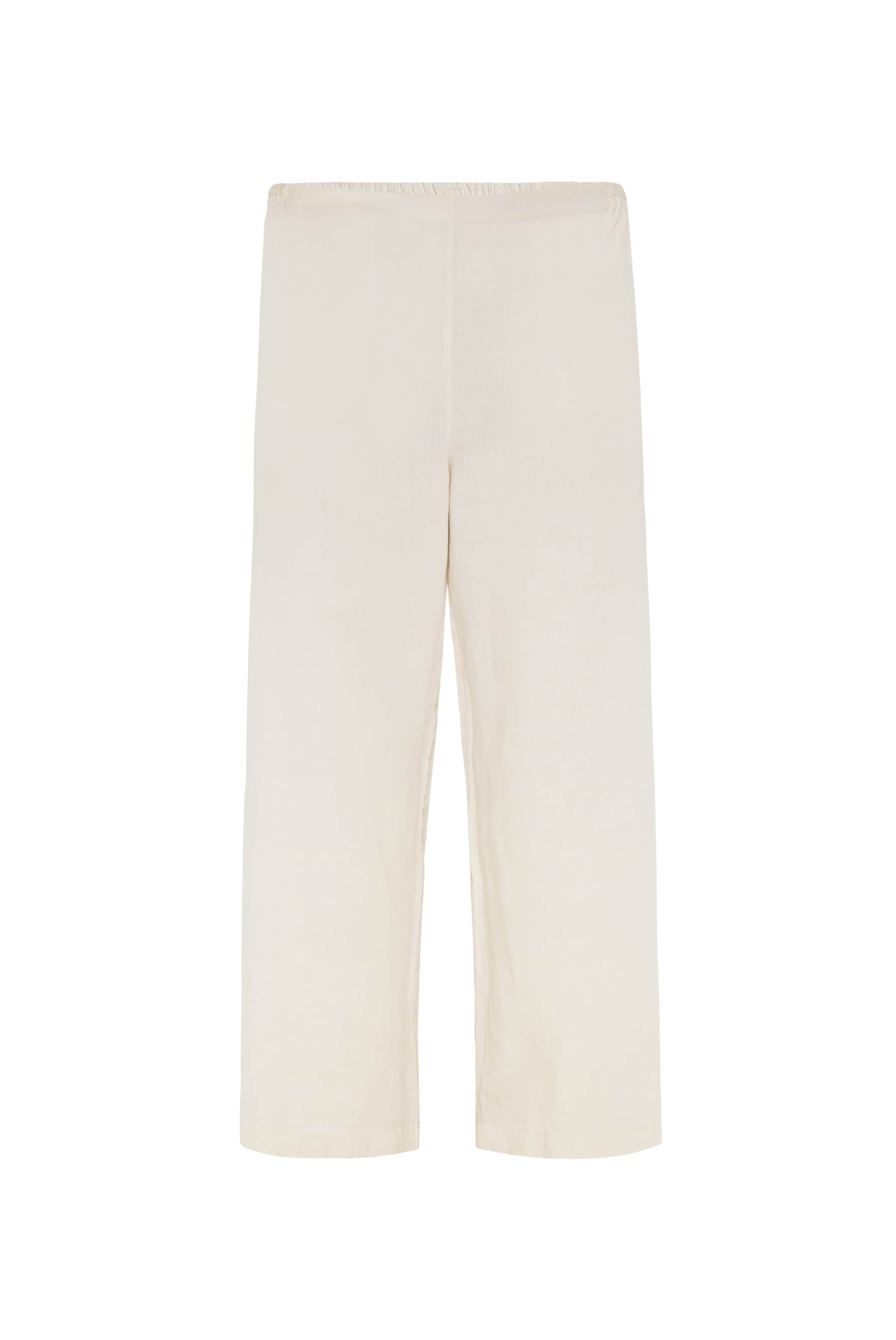 SENSES.THE LABEL Wide Leg Hose in Beige: Vorderseite