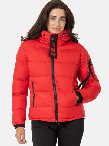 CIPO & BAXX Winterjas in Rood: voorkant