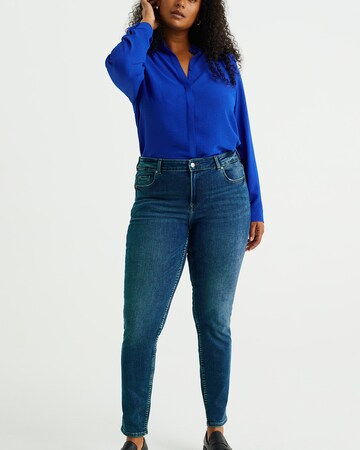 WE Fashion Blouse in Blauw