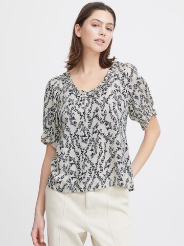 Atelier Rêve Blouse 'Mine ' in Beige: front