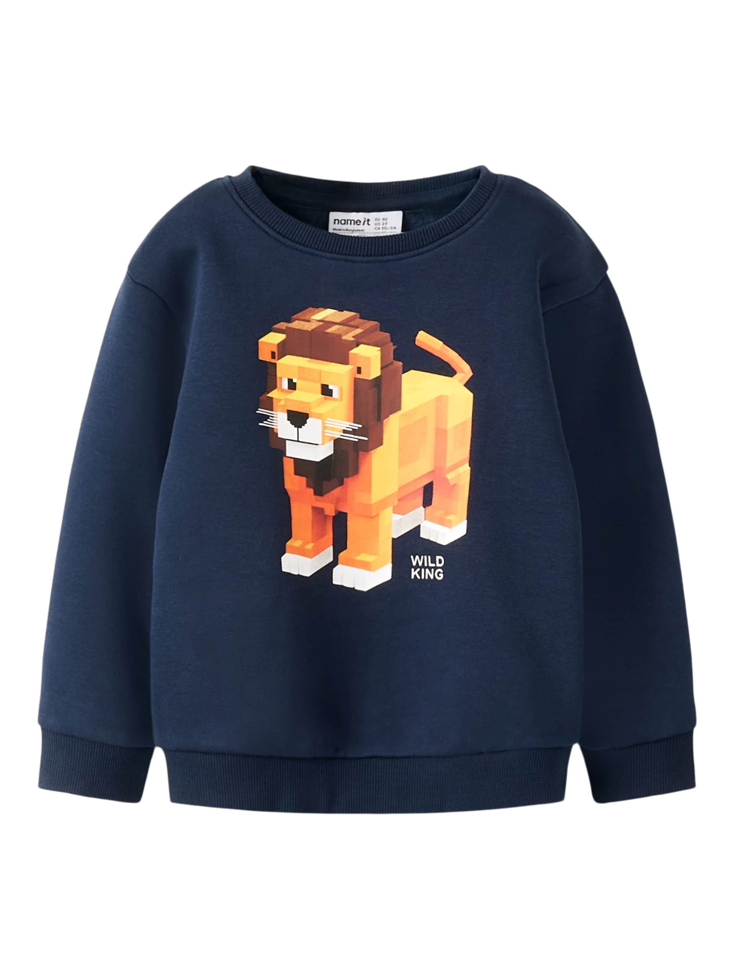 NAME IT - Sudadera en azul: frente