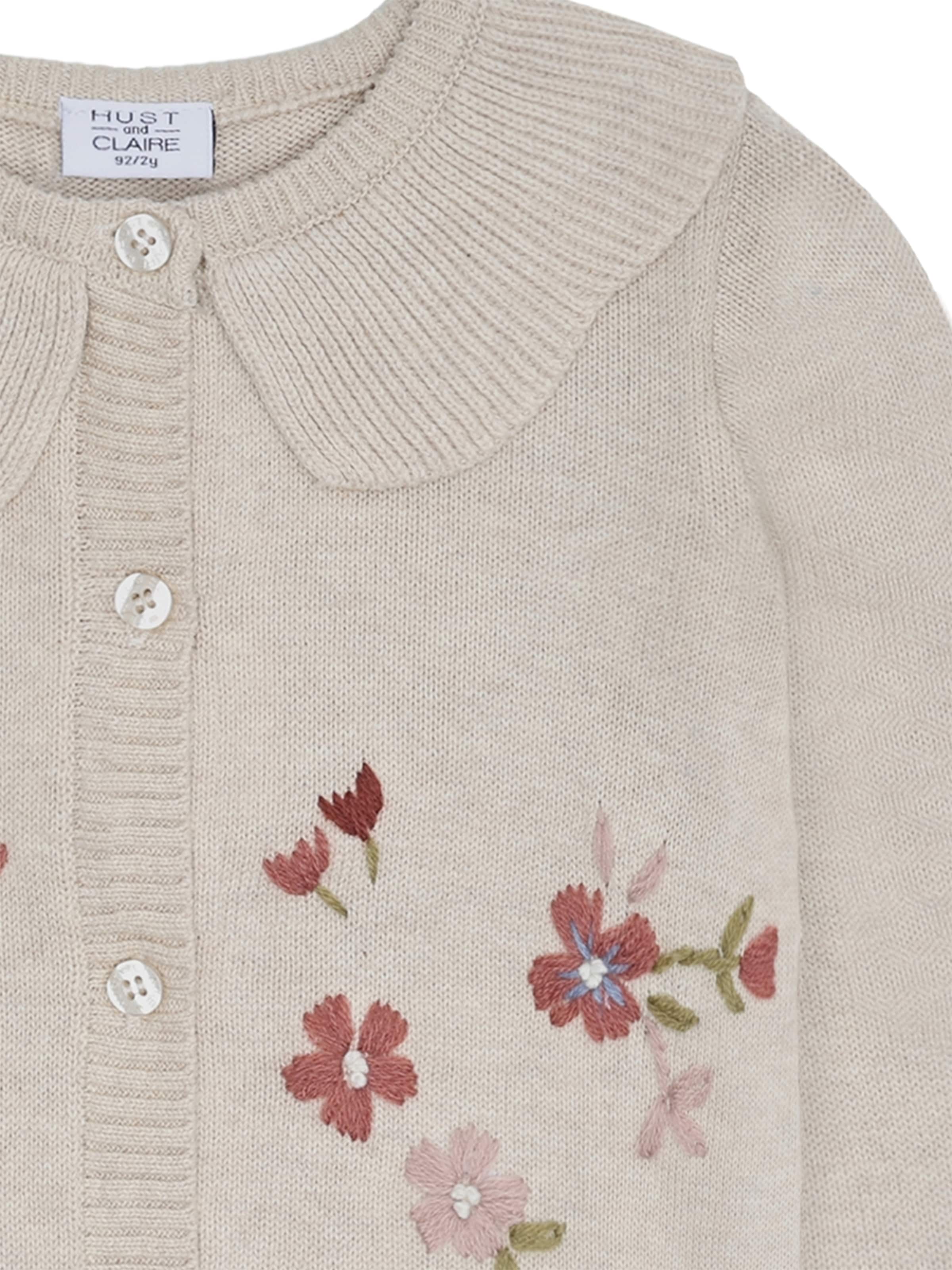 Hust & Claire Knit Cardigan 'Camilia' in Grey