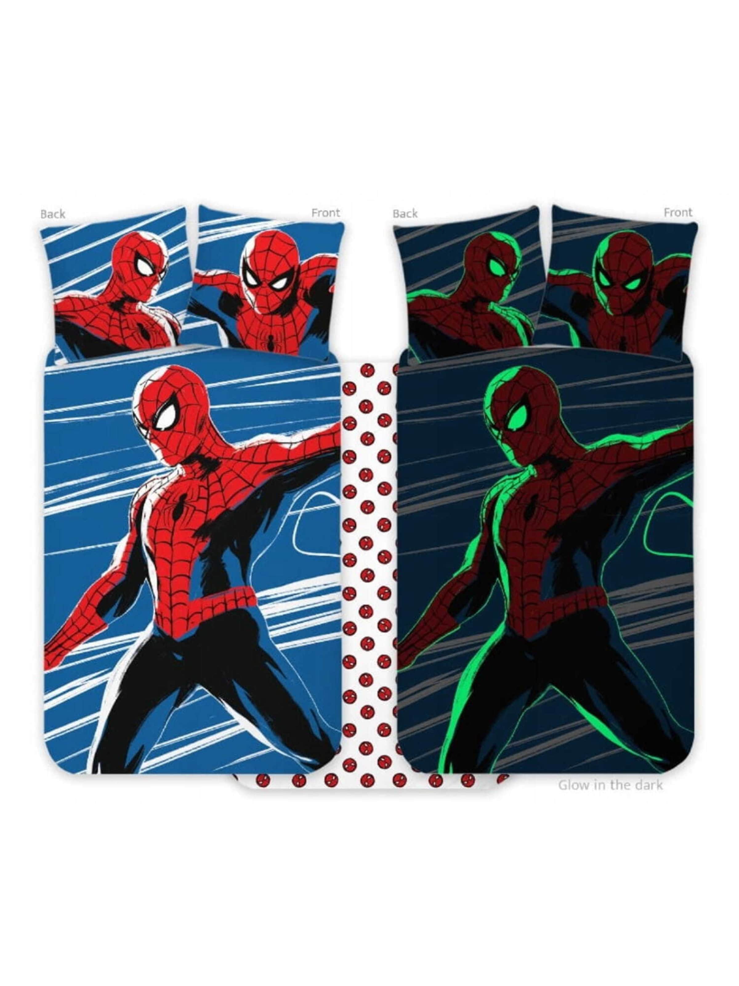 marvel Dekbedovertrek 'Spiderman' in Blauw: voorkant