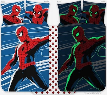 Housse de couette 'Spiderman' marvel en bleu : devant