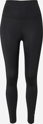 Skinny Pantaloni sport de la NIKE pe negru: față