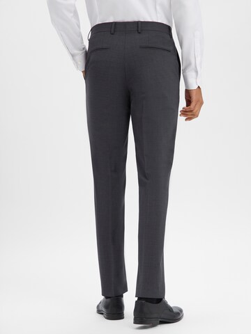 Regular Pantalon à plis 'Leon' BOSS en gris