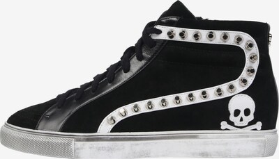 Scalpers Sneaker 'Studs' in schwarz / silber / weiß, Produktansicht