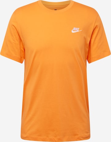 Tricou 'Club' de la Nike Sportswear pe portocaliu: față