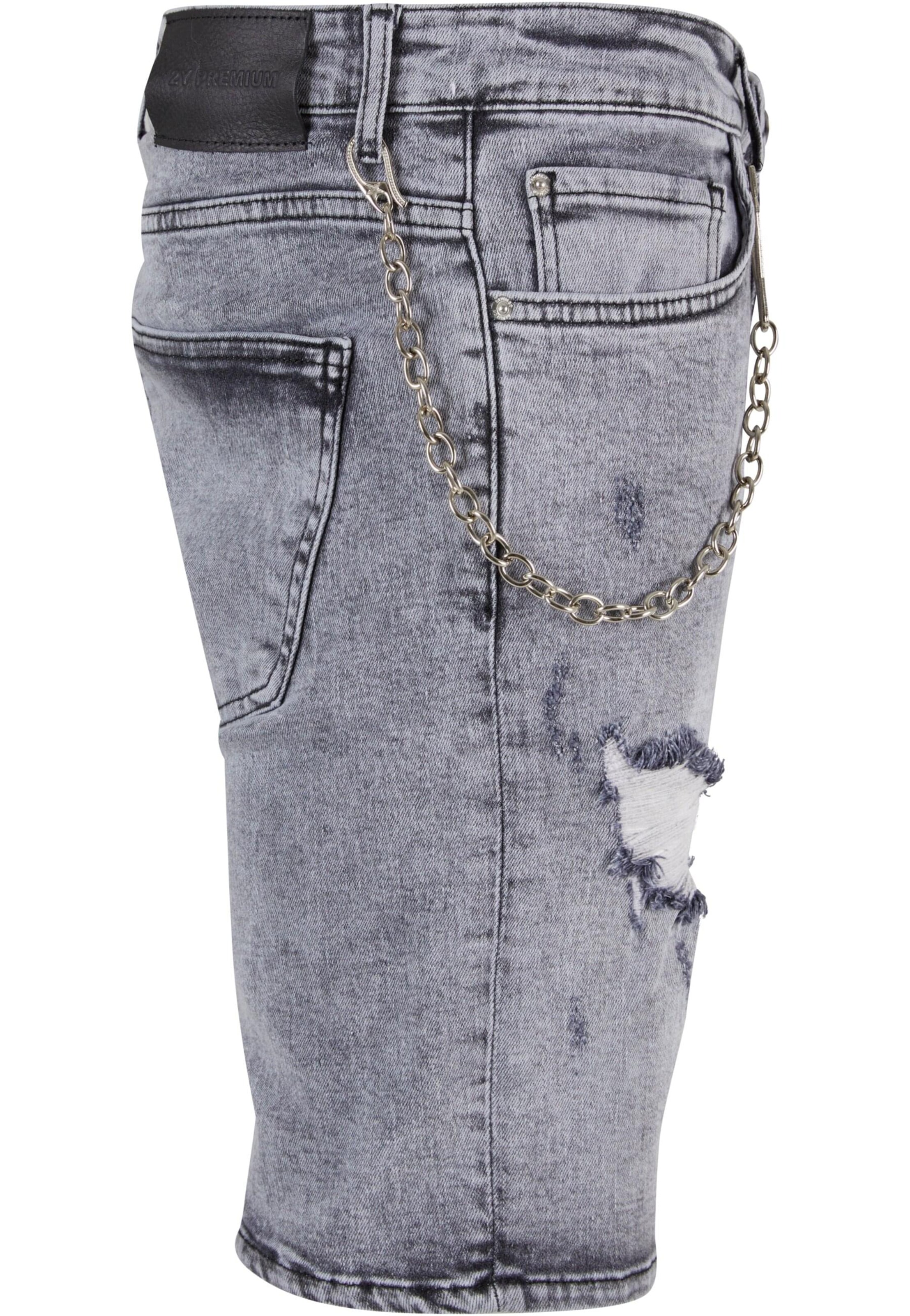 2Y Premium Regular Shorts in Grau