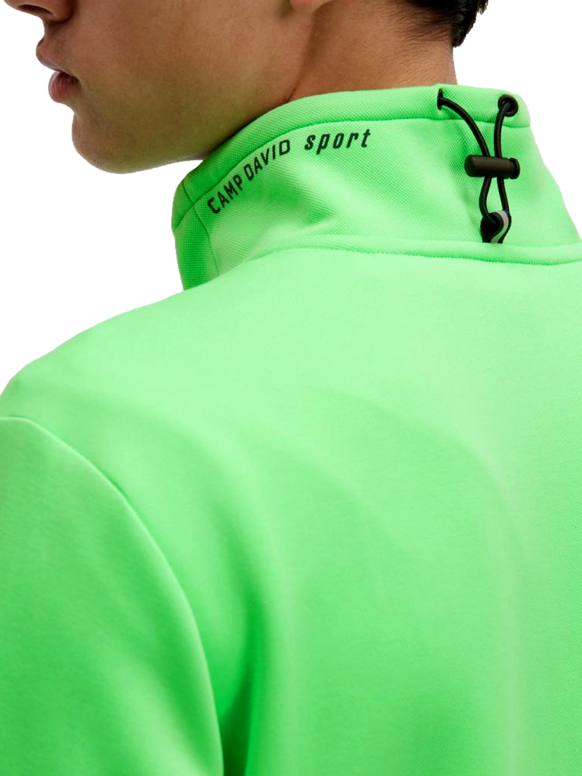 CAMP DAVID Sweatvest 'Game.Set.Match' in Groen