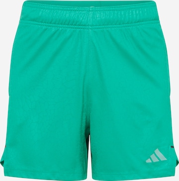 ADIDAS PERFORMANCE Regular Workout Pants in Green: front