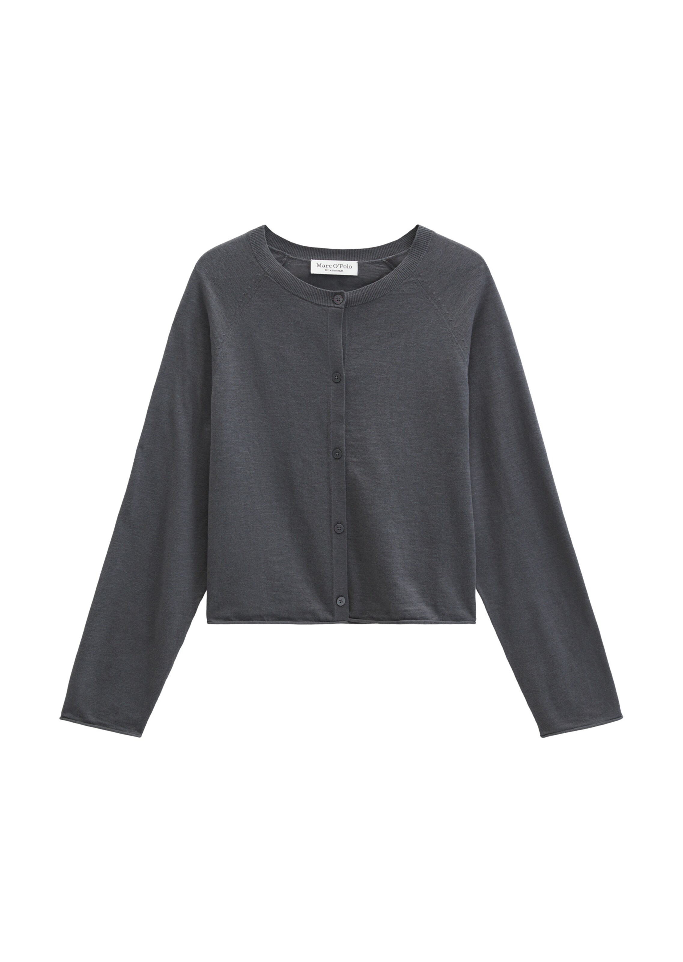 Marc O'Polo Strickjacke in Grau: Vorderseite