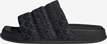 ADIDAS ORIGINALS Muiltjes 'Adilette Essential' in Zwart: voorkant