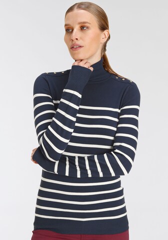 DELMAO Pullover in Blau