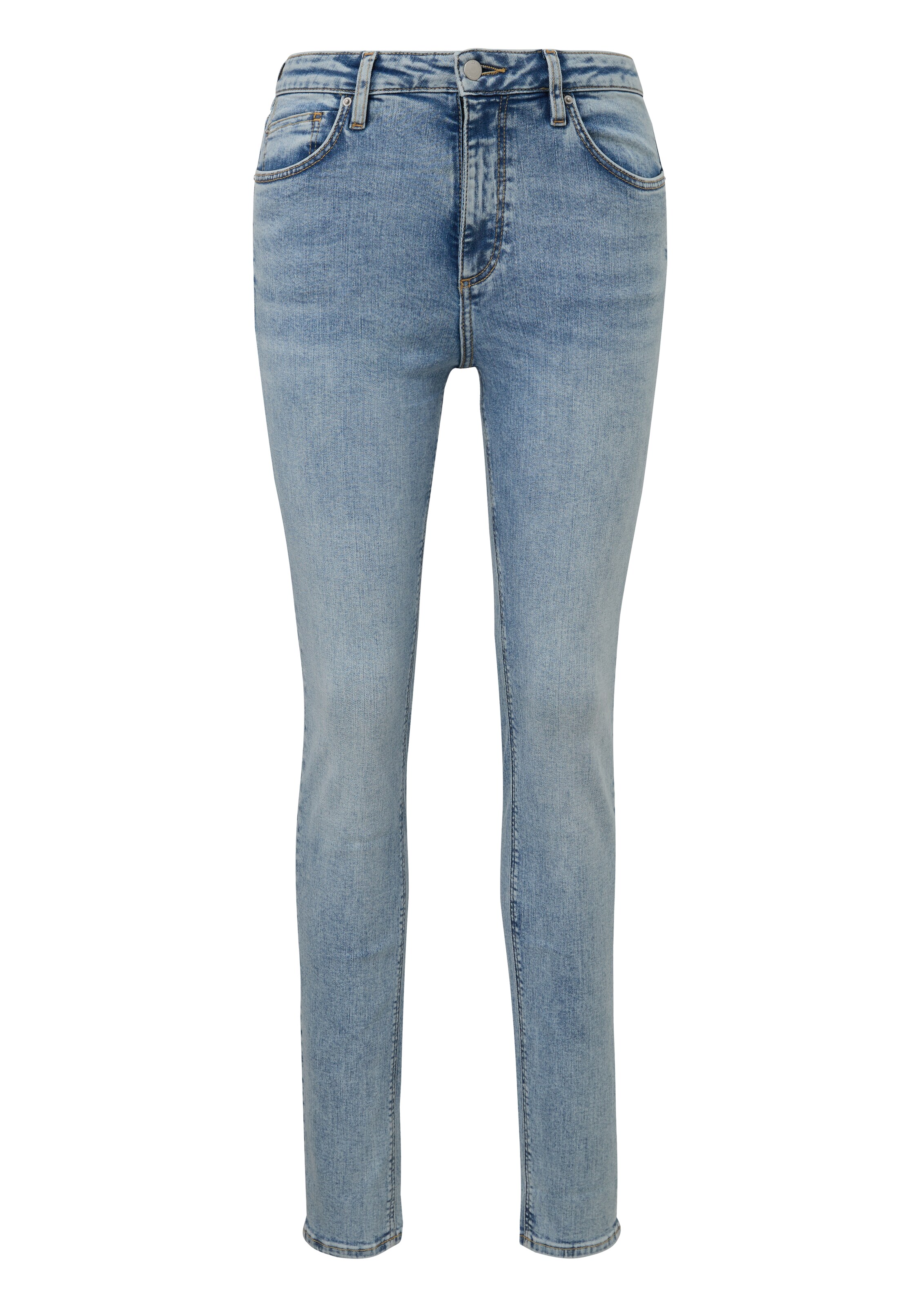 Skinny Jean QS en bleu : devant