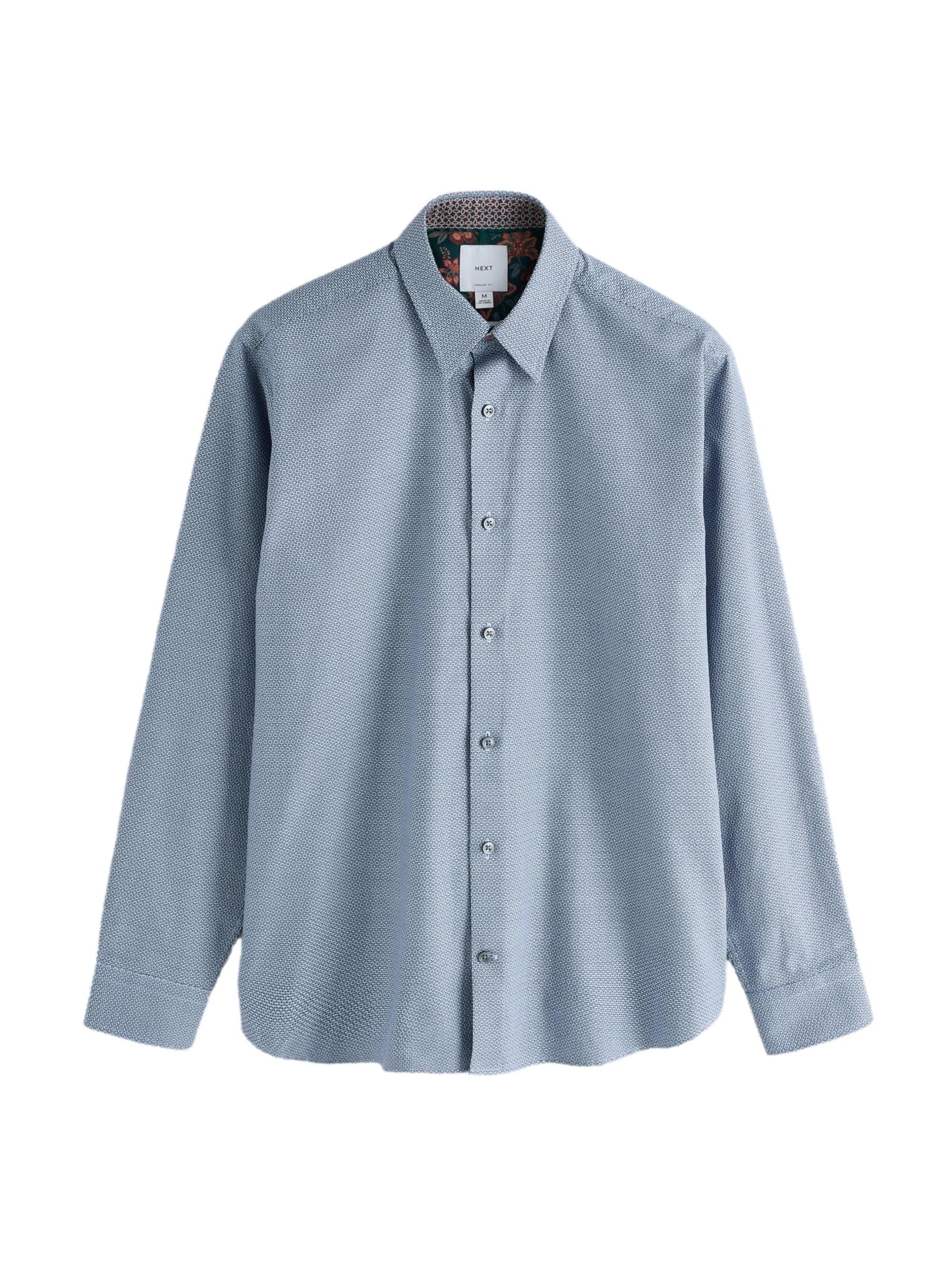 Next Regular fit Overhemd in Blauw: voorkant