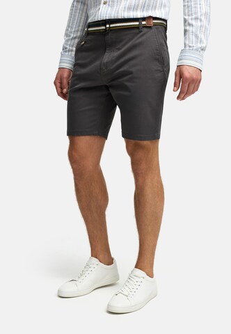 INDICODE JEANS Regular Trousers 'Thews' in Grey