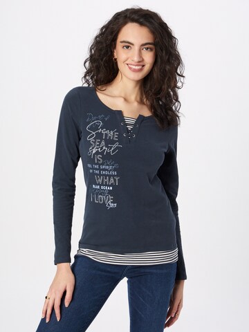 Soccx Shirt 'Into The Blue' in Blauw: voorkant