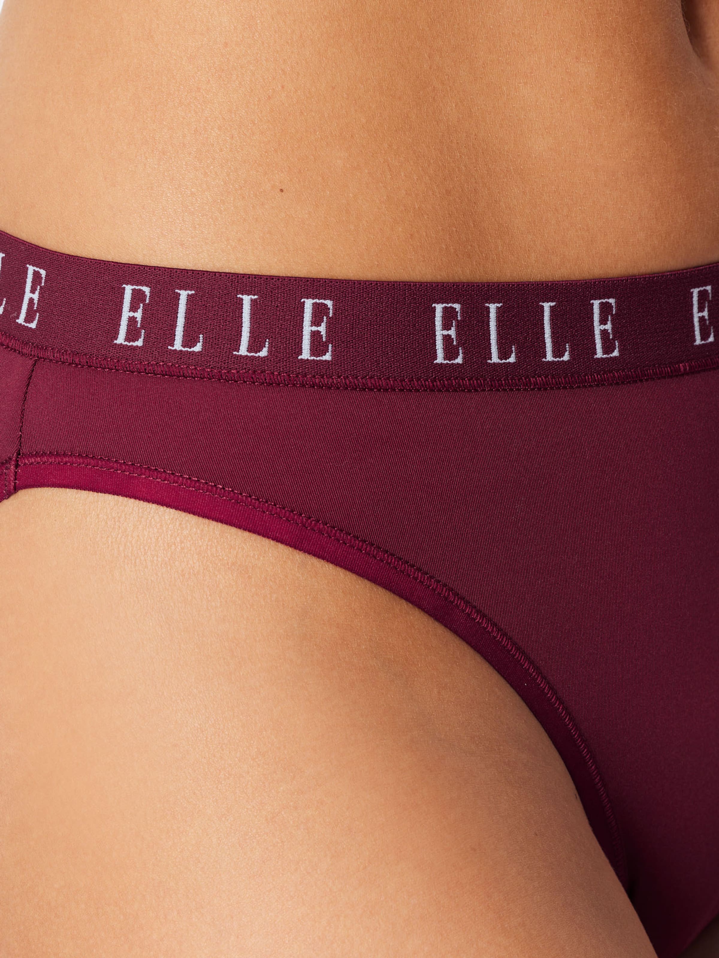 ELLE Slip ' High Leg Logo ' in Groen