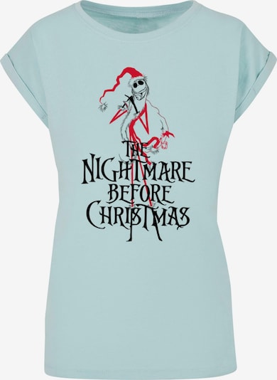 ABSOLUTE CULT T-shirt 'The Nightmare Before Christmas - Santa' en bleu clair / rouge / noir, Vue avec produit
