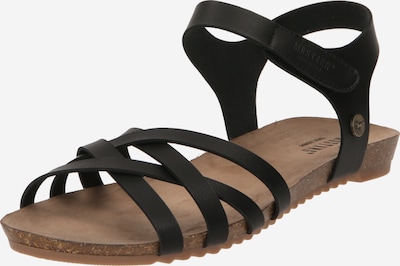 MUSTANG Sandal i beige / svart, Produktvy