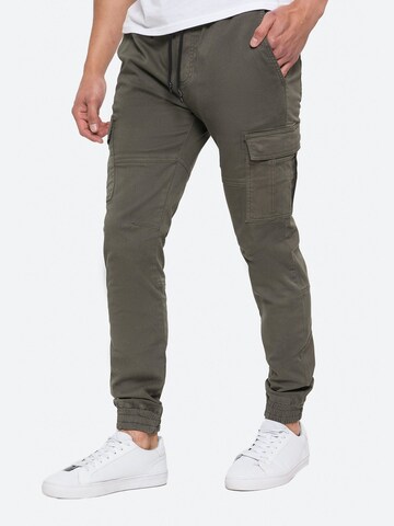 Threadbare Slim fit Cargo Pants 'Bloomfield' in Green: front