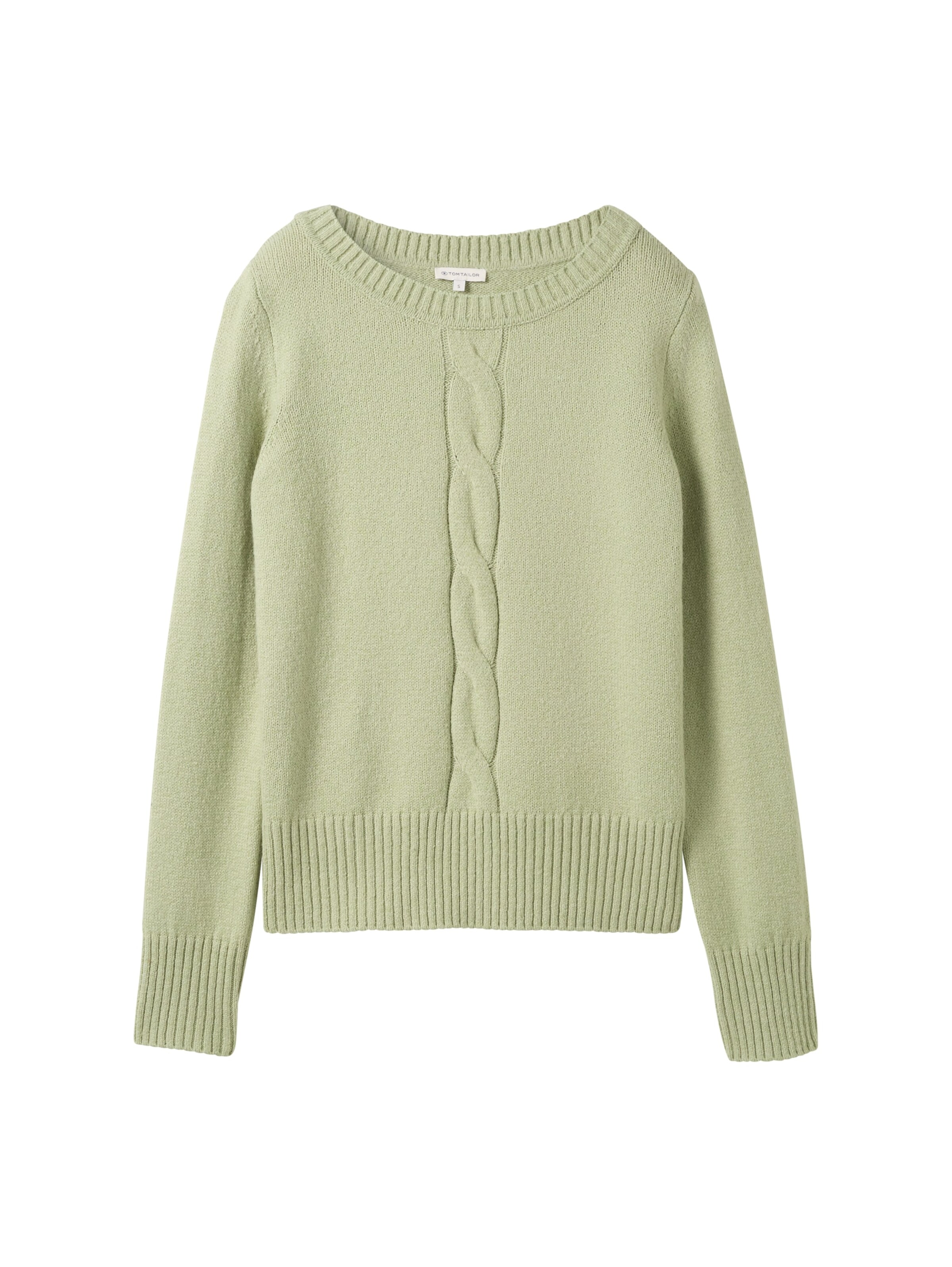 TOM TAILOR Sweater in Green: front