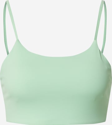 Athlecia Bustier Sport-BH 'Bloom' in Grün: Vorderseite