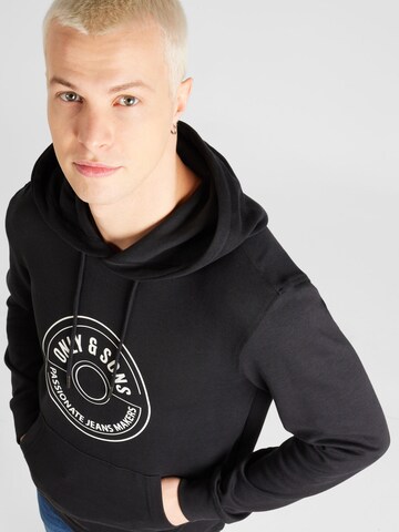 Only & Sons Sweatshirt 'LAMER' in Black