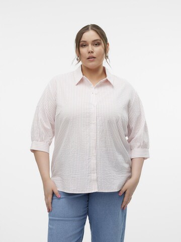 Vero Moda Curve Blouse 'MOLLY' in Wit: voorkant