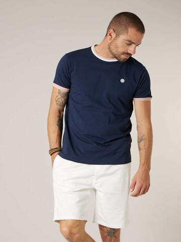 T-Shirt ' GABIN ' Deeluxe en bleu : devant