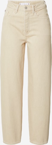 TOMMY HILFIGER Loosefit Jeans in Beige: voorkant