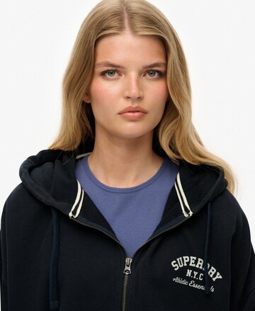 Veste de survêtement 'Athletic Essentials' Superdry en noir