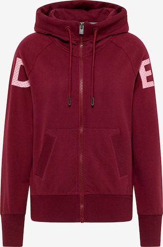 Elbsand Sweatvest 'Kalea' in Rood: voorkant