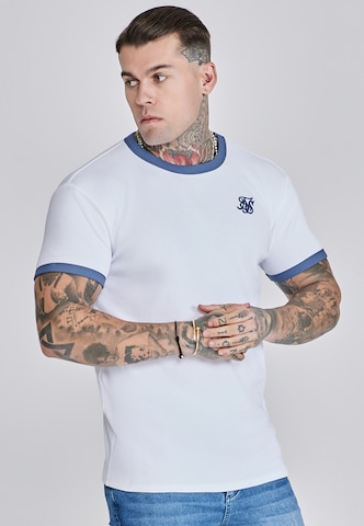 T-Shirt SikSilk en blanc : devant