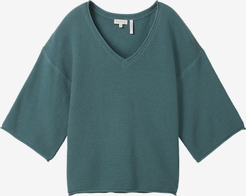 TOM TAILOR Sweater in Green: front