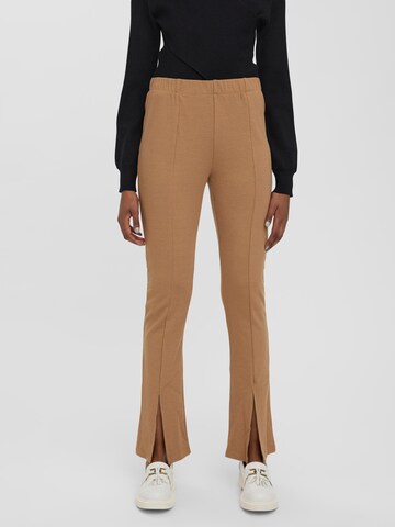 Slimfit Leggings 'Ida' di VERO MODA in marrone: frontale