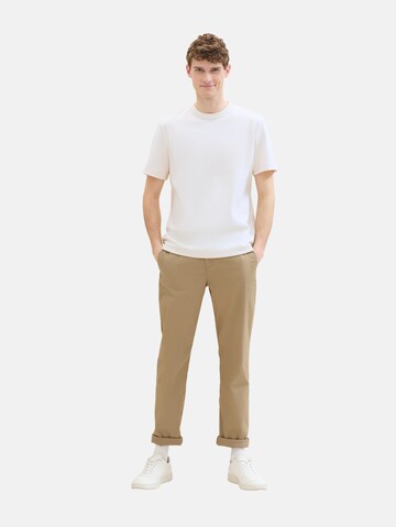 TOM TAILOR Regular Chino Pants in Beige